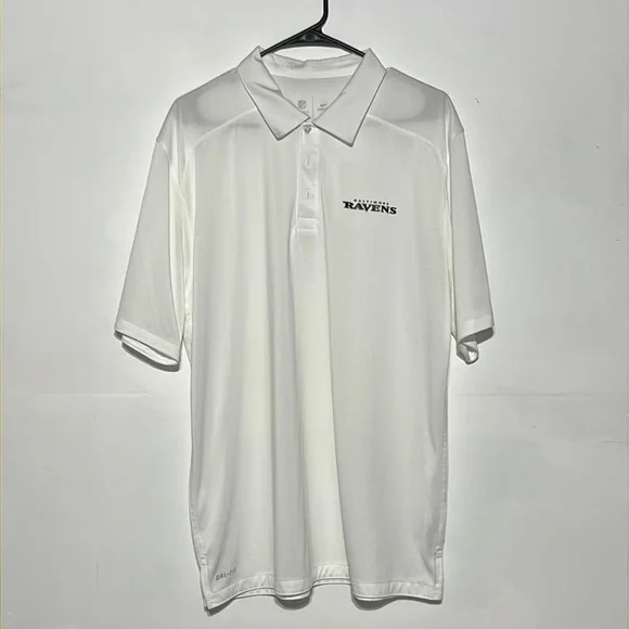 Nike White Baltimore Ravens Dri-Fit Polo Size L - Picture 1 of 10
